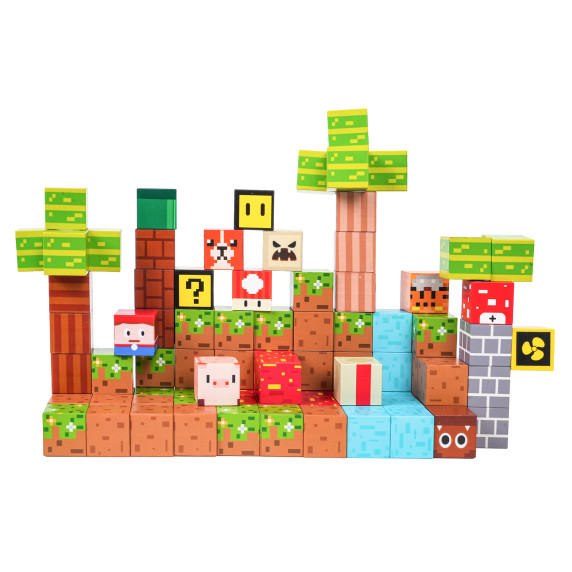 Mágneses építőkészlet MAGNETIC BLOCK 84 darabos