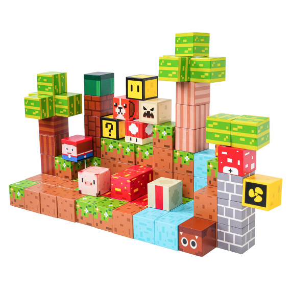 Mágneses építőkészlet MAGNETIC BLOCK 84 darabos