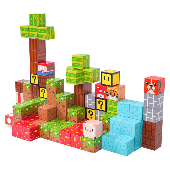 Mágneses kocka készlet 102 darab MAGNETIC BLOCK