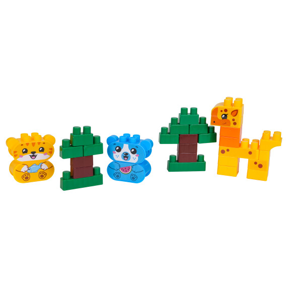 Set de blocuri de construcție – Tren cu animale ANIMAL TRAIN
