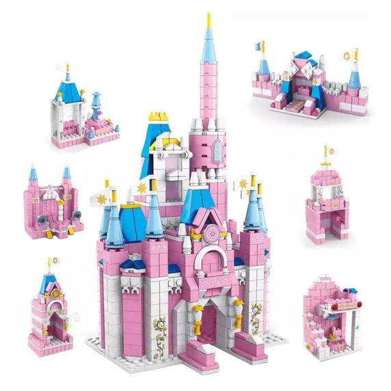 Set de blocuri de construcție Castelul Prințesei - 1000 de piese - K8832-3