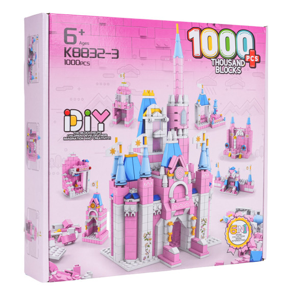 Set de blocuri de construcție Castelul Prințesei - 1000 de piese - K8832-3