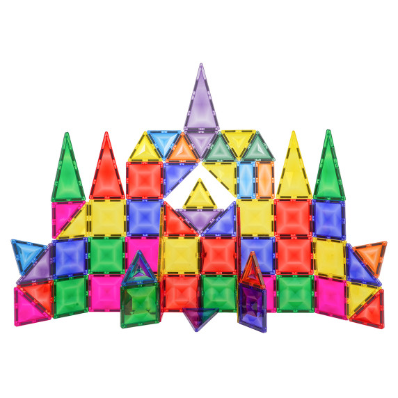Set 3D de blocuri magnetice  67 piese – MAGNETIC TILES BLOCK CASTLE SET Set 3D de blocuri magnetice  67 piese – MAGNETIC TILES BLOCK CASTLE SET