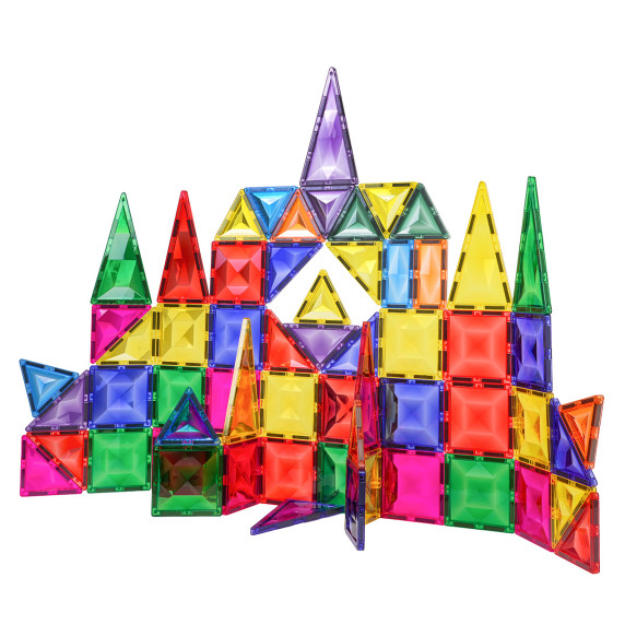 Set 3D de blocuri magnetice  67 piese – MAGNETIC TILES BLOCK CASTLE SET Set 3D de blocuri magnetice  67 piese – MAGNETIC TILES BLOCK CASTLE SET