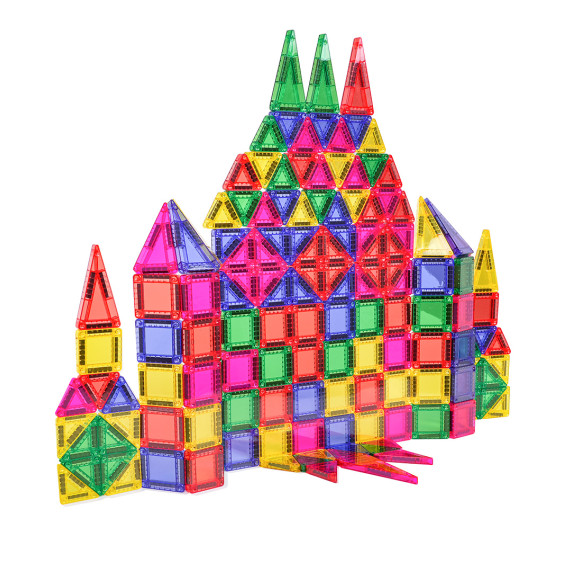 Set de blocuri magnetice 150 piese – MINI MAGNETIC TILES Set de blocuri magnetice 150 piese – MINI MAGNETIC TILES