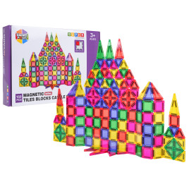 Set de blocuri magnetice 150 piese – MINI MAGNETIC TILES Set de blocuri magnetice 150 piese – MINI MAGNETIC TILES -