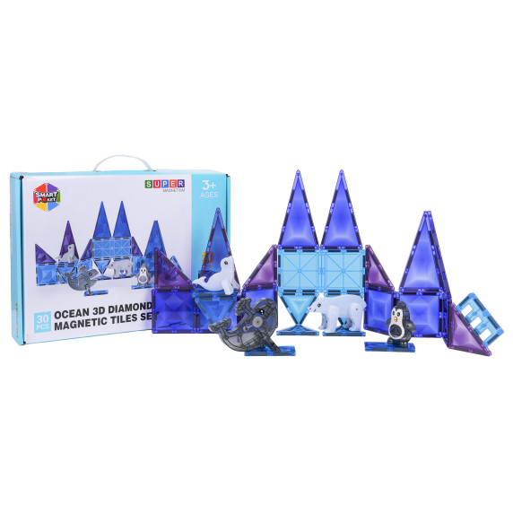 Set de blocuri magnetice 30 buc SET MAGNETIC OCEAN 3D DIAMOND Set de blocuri magnetice 30 buc SET MAGNETIC OCEAN 3D DIAMOND