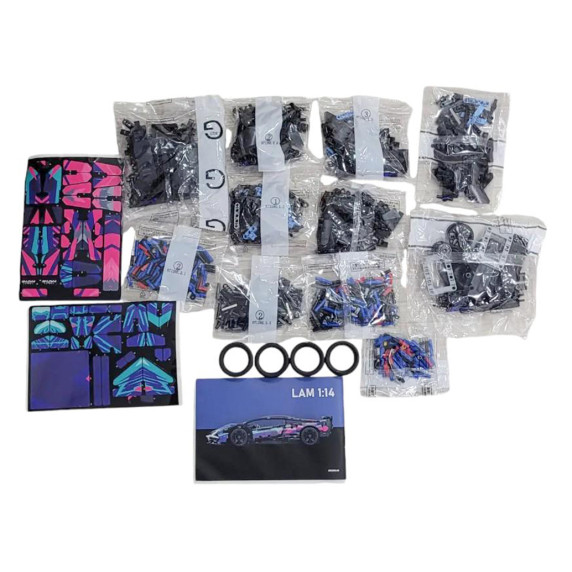 Set de construcție creativă Mașină sport 1280 piese TECHNIQUE