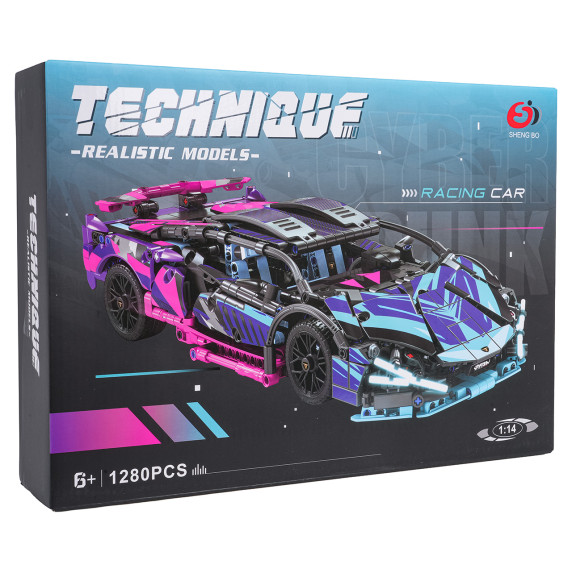 Set de construcție creativă Mașină sport 1280 piese TECHNIQUE