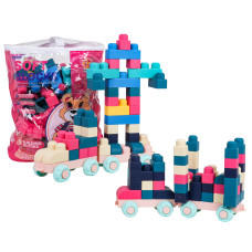 Set de blocuri de construcție moi 120 de piese - SOFT BLOCKS - 
