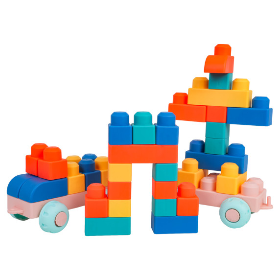 Set de blocuri de construcție moi, 45 de piese - UNICORN SOFT BLOCKS