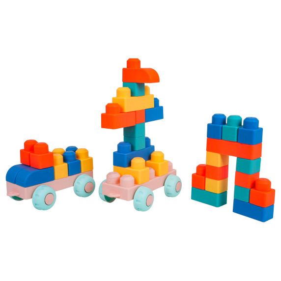 Set de blocuri de construcție moi, 45 de piese - UNICORN SOFT BLOCKS