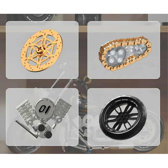 Kreatívna stavebnica Motocykel 455 prvkov BLOCK RACING