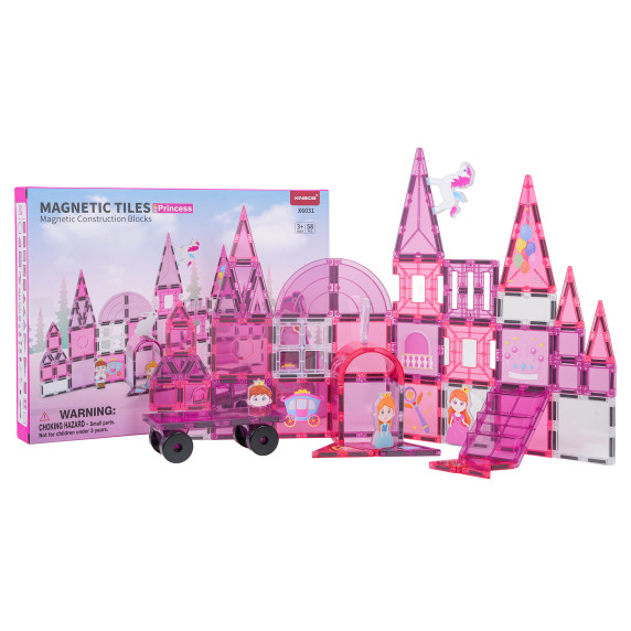 Mágneses kockakészlet Hercegnő 58 darabos Mágneses kockakészlet Hercegnő 58 darabos