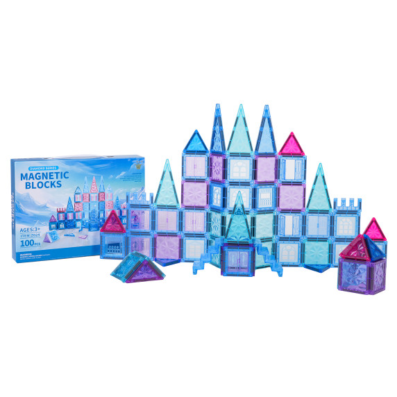 Set blocuri magnetice 100 buc - MAGNETIC BLOCKS Diamond Series Set blocuri magnetice 100 buc - MAGNETIC BLOCKS Diamond Series