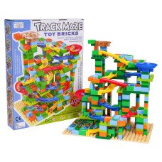 Set de blocuri de construcție – Pistă cu bile TRACK MAZE, 402 piese - 