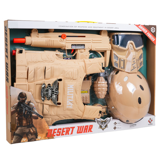 Costum de soldat pentru copii cu accesorii - DESERT WAR