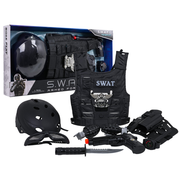 Costum de polițist pentru copii cu accesorii – SWAT ARMED FORCES