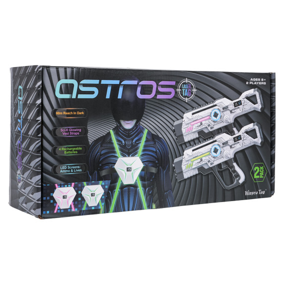 Sada laserových zbraní a vesty pre 2 hráčov ASTROS