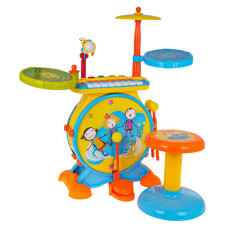 Set tobe pentru copii - Inlea4Fun JAZZ DRUM HAPPY BAND - 