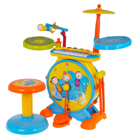 Set tobe pentru copii - Inlea4Fun JAZZ DRUM HAPPY BAND