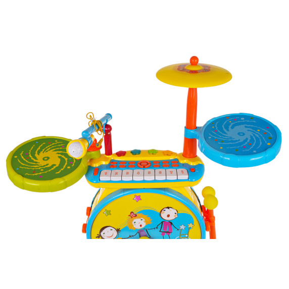 Set tobe pentru copii - Inlea4Fun JAZZ DRUM HAPPY BAND