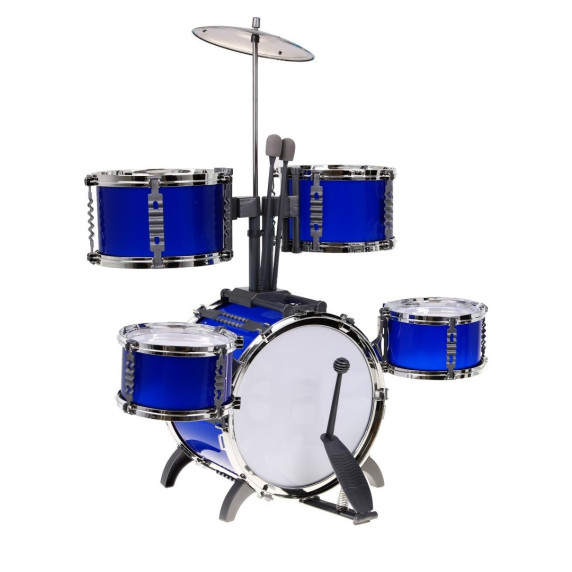 Játék dob felszerelés Inlea4Fun N1 SERIES JAZZ DRUM - kék