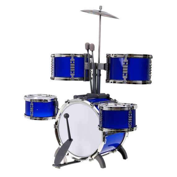 Játék dob felszerelés Inlea4Fun N1 SERIES JAZZ DRUM - kék