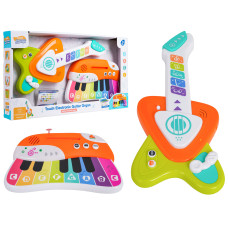 Set de instrumente muzicale pentru cei mici – TOUCH ELECTRONIC GUITAR ORGAN - 