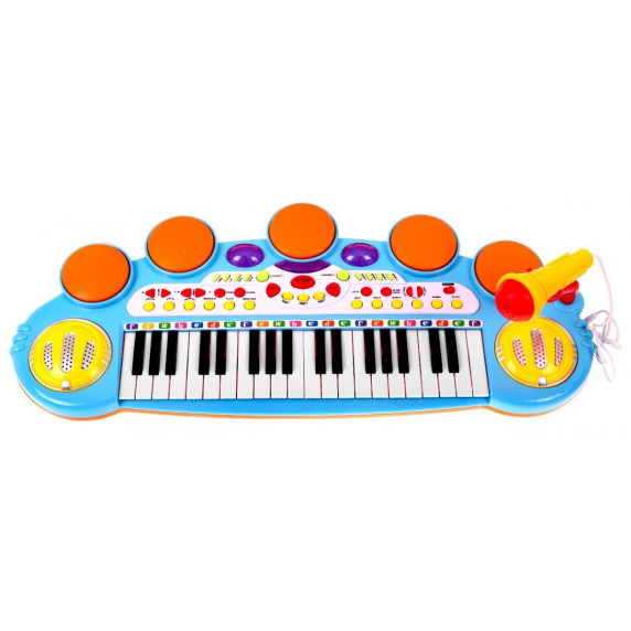 Set muzical cu tastatură și microfon pentru copii - Electronic Keyboard