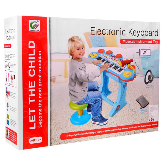 Set muzical cu tastatură și microfon pentru copii - Electronic Keyboard