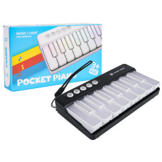 Mini pian portabil pentru copii -  POCKET PIANO - negru - 