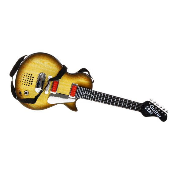 Elektromos játékgitár fejhallgatóval és mikrofonnal Inlea4Fun ELECTRIC GUITAR - Fautánzat