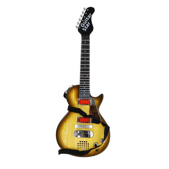 Elektromos játékgitár fejhallgatóval és mikrofonnal Inlea4Fun ELECTRIC GUITAR - Fautánzat