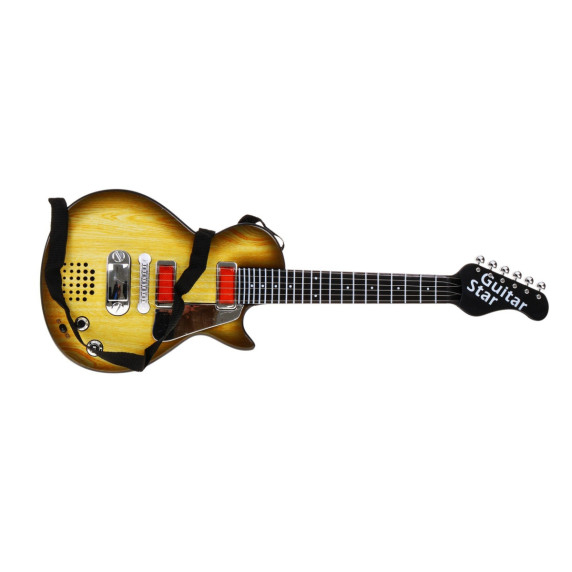 Elektromos játékgitár fejhallgatóval és mikrofonnal Inlea4Fun ELECTRIC GUITAR - Fautánzat