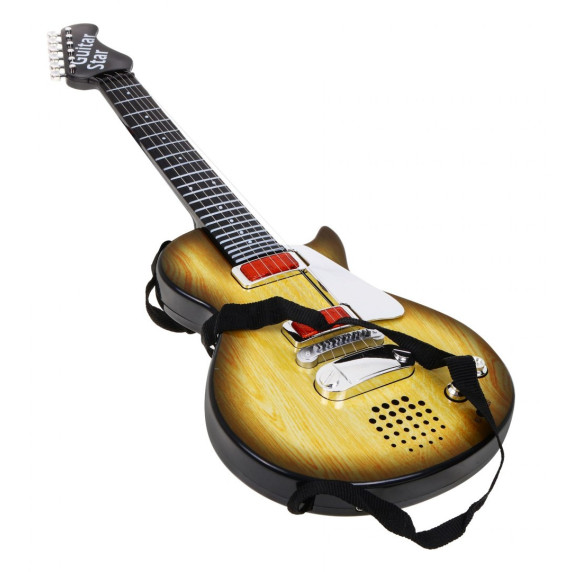 Elektromos játékgitár fejhallgatóval és mikrofonnal Inlea4Fun ELECTRIC GUITAR - Fautánzat