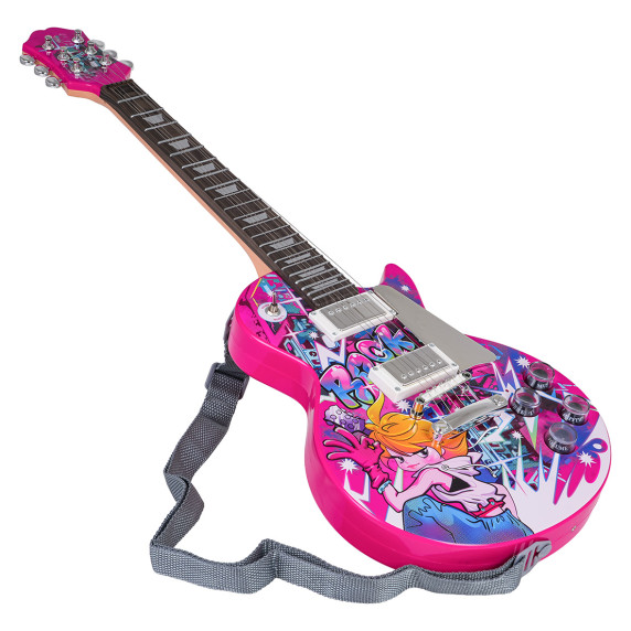 Játék elektromos gitár ROCK N´ROLL DESIGN - Rózsaszín Játék elektromos gitár ROCK N´ROLL DESIGN - Rózsaszín