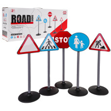 Detské dopravné značky 69 cm 5 kusov Inlea4Fun ROAD SIGNS - 