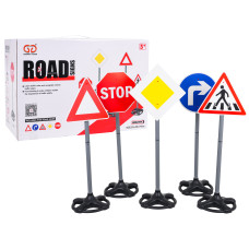 Detské dopravné značky 75 cm 5 kusov ROAD SIGNS - 