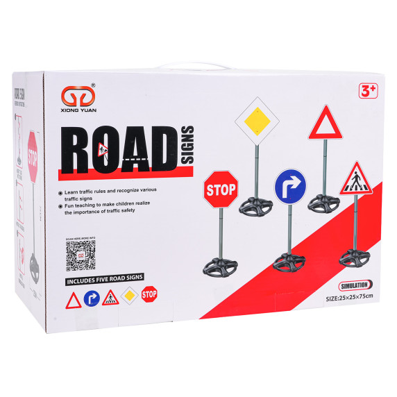 Detské dopravné značky 75 cm 5 kusov ROAD SIGNS