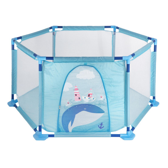 Tarc pentru copii cu bile - Inlea4Fun GARD HEXAGON PLAY - balenă