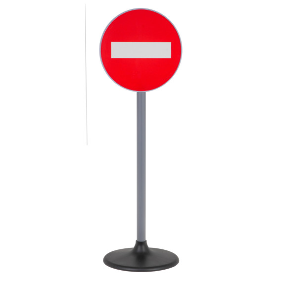 Set de 5 indicatoare rutiere pentru copii -  Inlea4Fun ROAD SIGNS SET