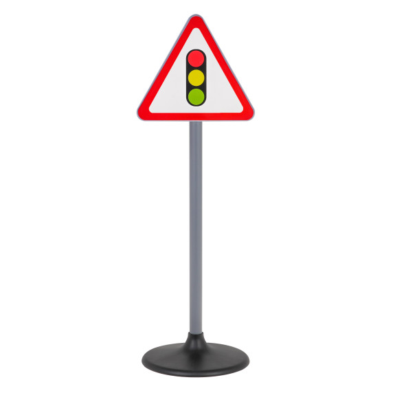 Set de 5 indicatoare rutiere pentru copii -  Inlea4Fun ROAD SIGNS SET