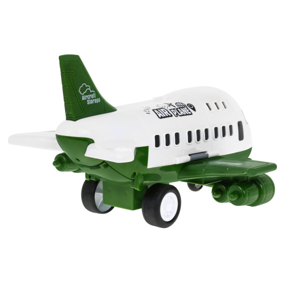 Avion militar de jucărie pentru copii cu 6 vehicule - Street racing