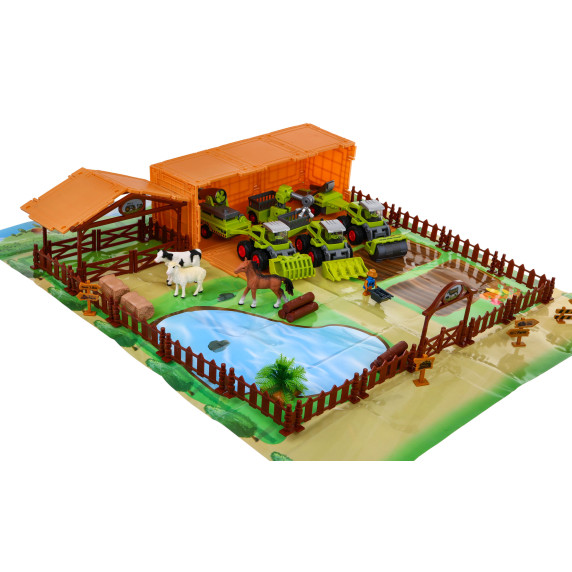 Set fermier pentru copii - fermă și mașini agricole - viața la țară