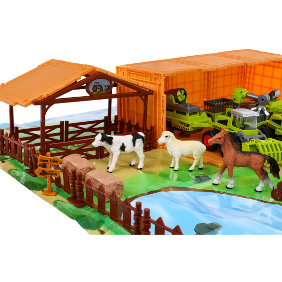 Set fermier pentru copii - fermă și mașini agricole - viața la țară