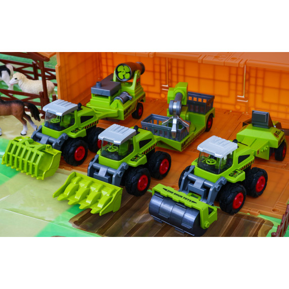 Set fermier pentru copii - fermă și mașini agricole - viața la țară