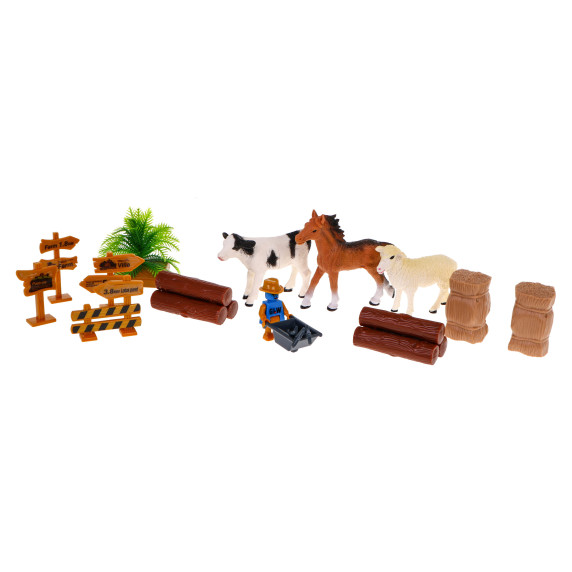 Set fermier pentru copii - fermă și mașini agricole - viața la țară