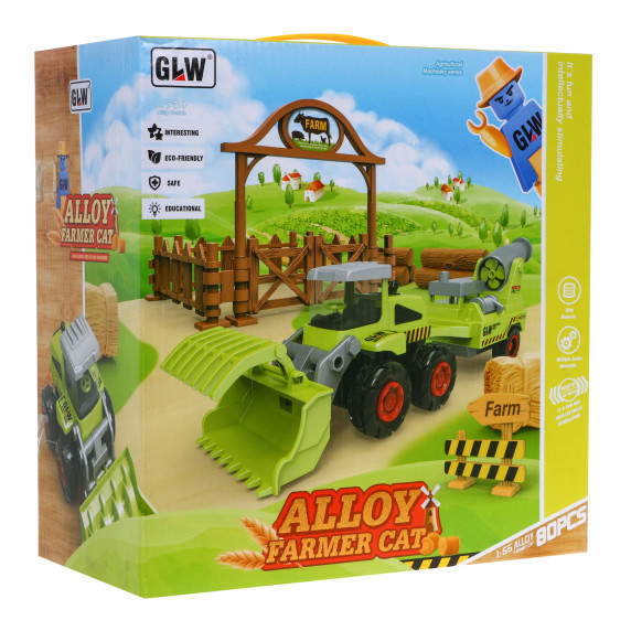 Set fermier pentru copii - fermă și mașini agricole - viața la țară
