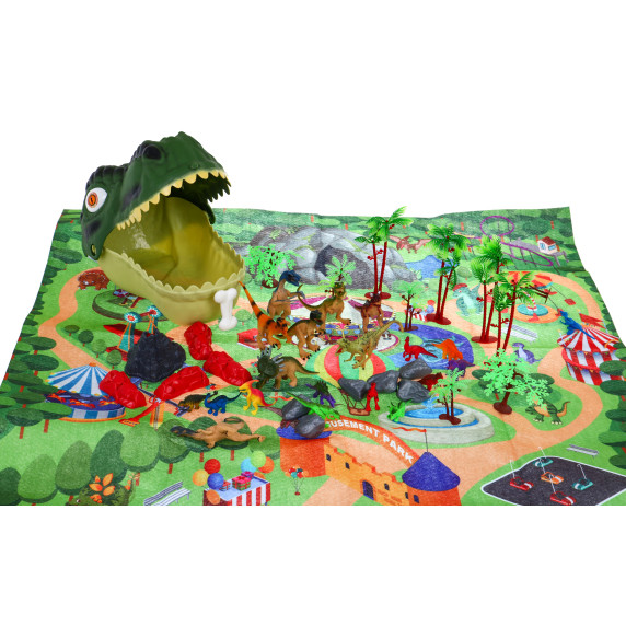 Set de figurine „Lumea dinozaurilor” pentru copii cu covoraș - Inlea4Fun DINOSAUR PARADIS